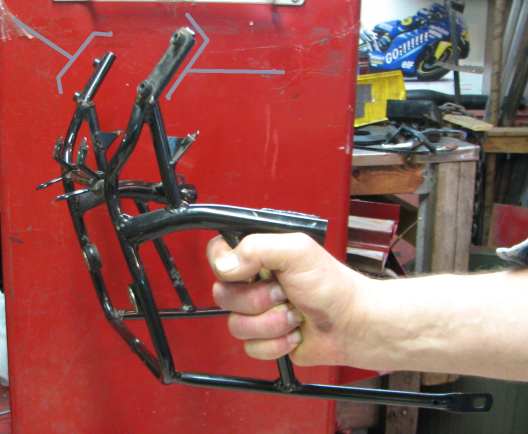 FJ fairing frame with mirror mounts shown